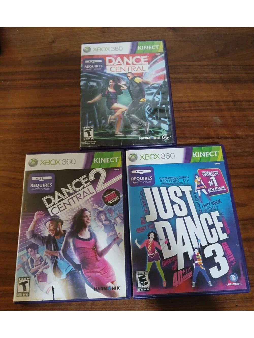 Dance Central 1, 2 & Just Dance 3 (Xbox 360) Bundle